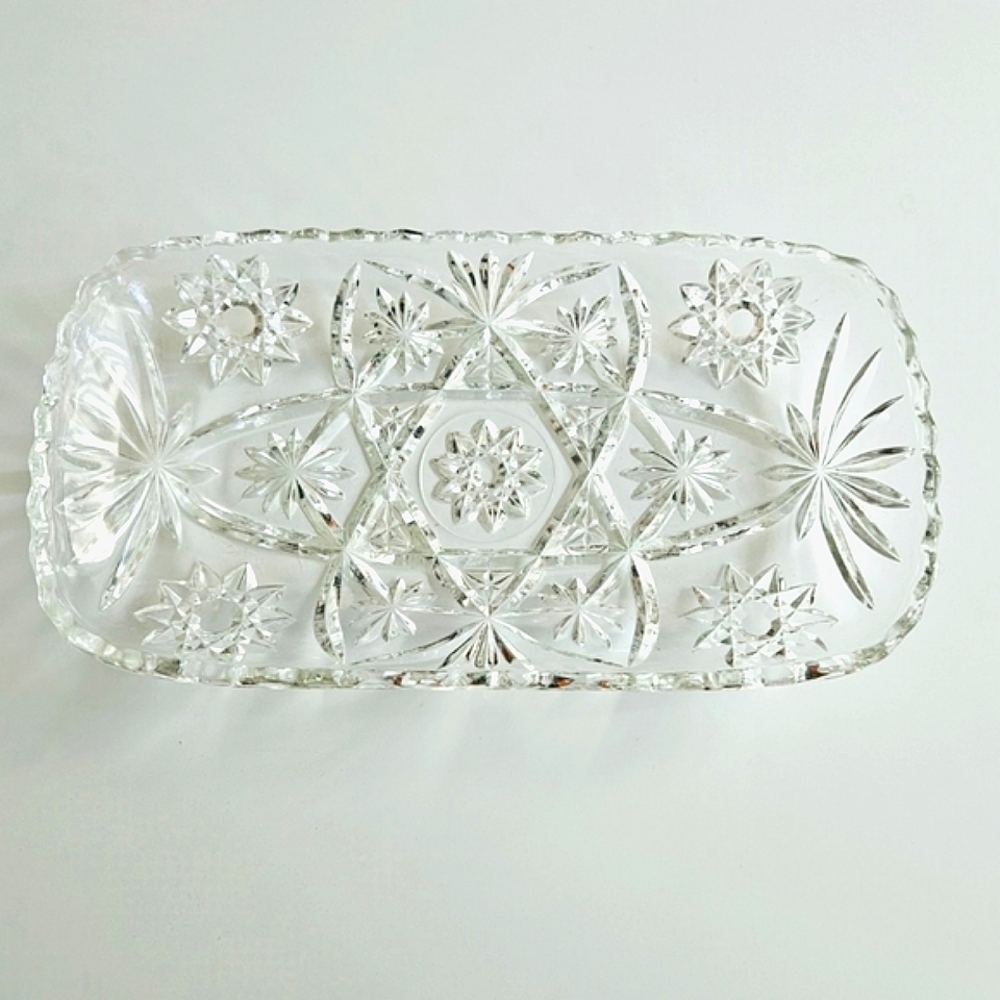 Vintage Anchor Hocking Glass Serving Tray